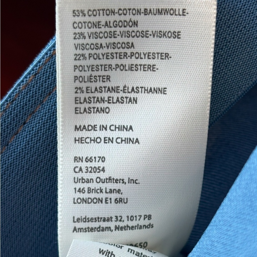 Free People NWT We The Free “Penny Pull on Flare Jeans” in Sapphire! Cotton - Picture 9 of 10